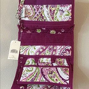 QK quilted bag/wallet+ NWT multiple compartments